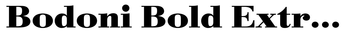 Bodoni Bold Extra Wide